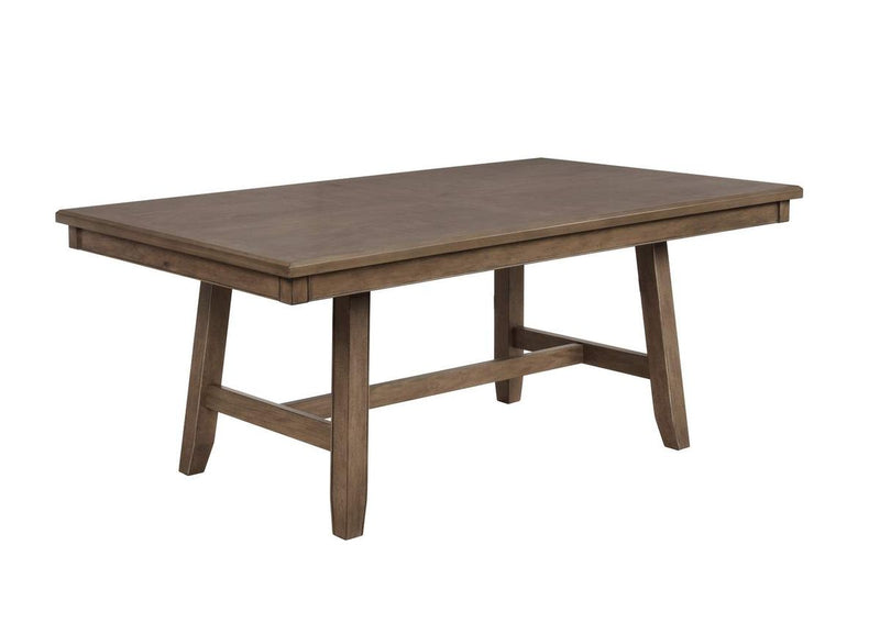 Crown Mark Manning Rectangular Dining Table in Brown