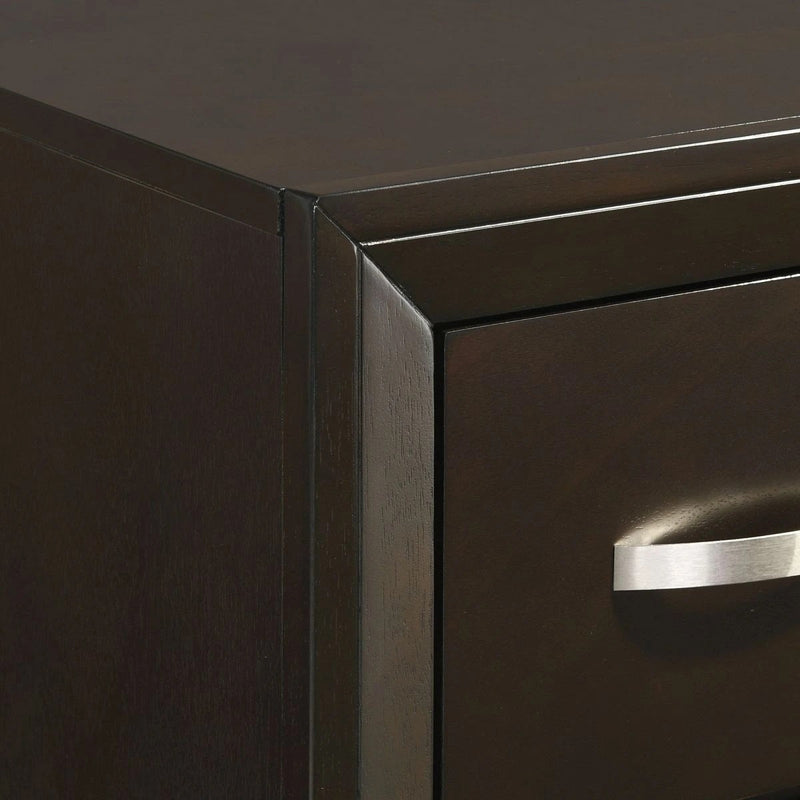 Elements International Beaumont Youth Nightstand in Merlot