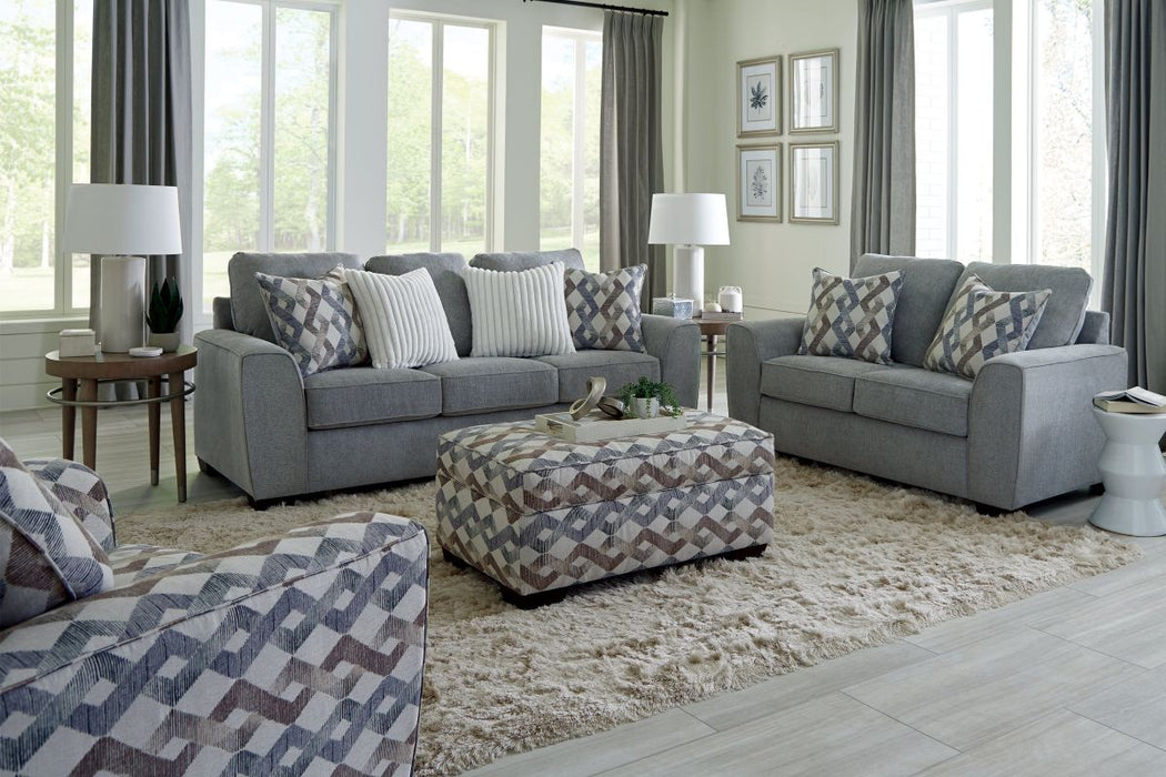 1250 Sofa and Love in Roman Steel