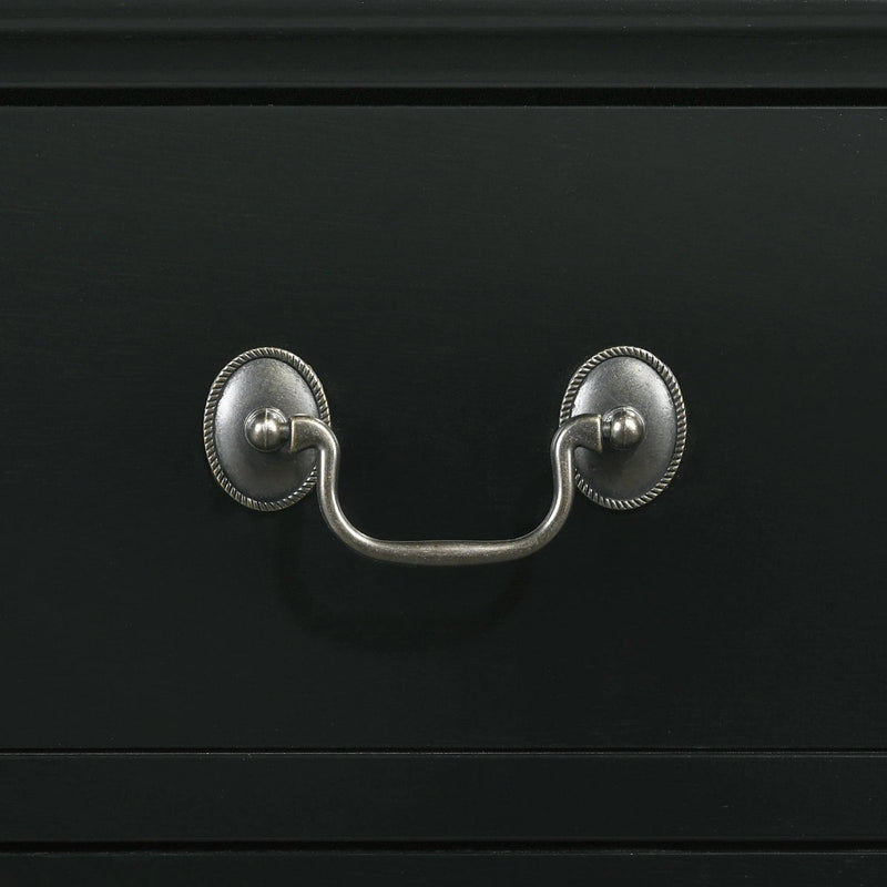 Elements International Louis Philippe Nightstand in Black