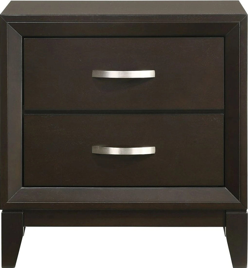 Elements International Beaumont Youth Nightstand in Merlot