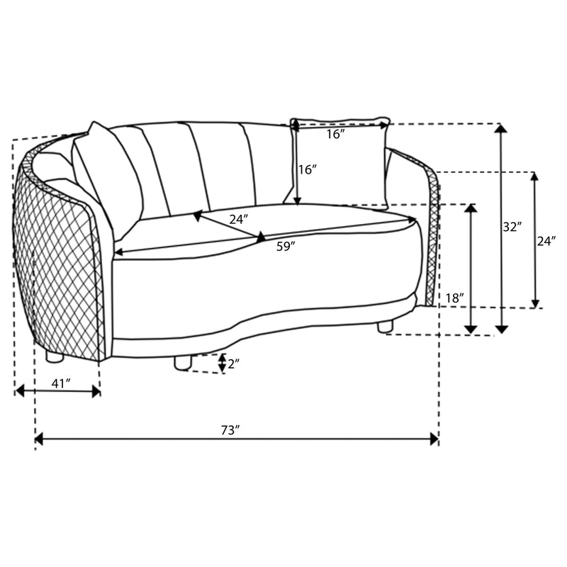 Brookside Stationary Loveseat