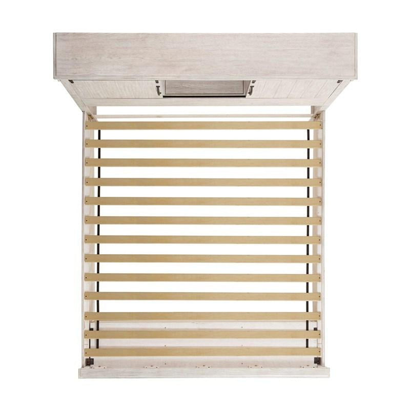 Elements International Scott King Platform Storage Bed in White