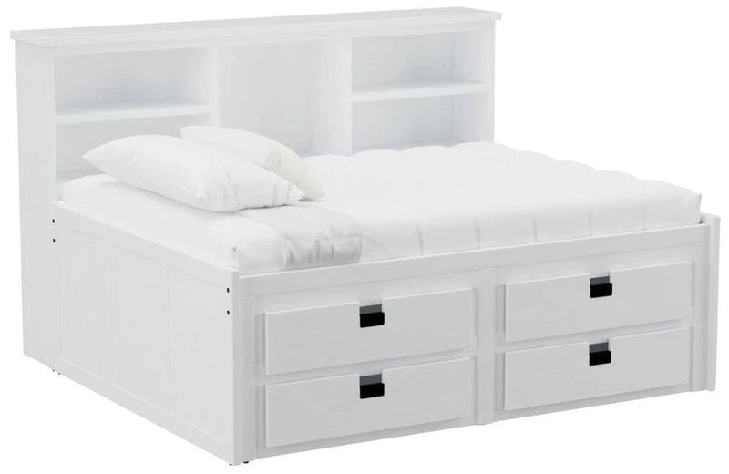 Elements International Cali Kids Full Wall Bed in White