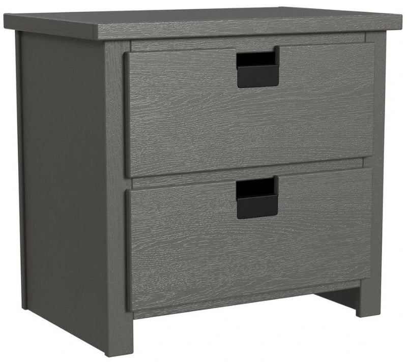 Elements International Cali Kids Nightstand in Sleek Gray