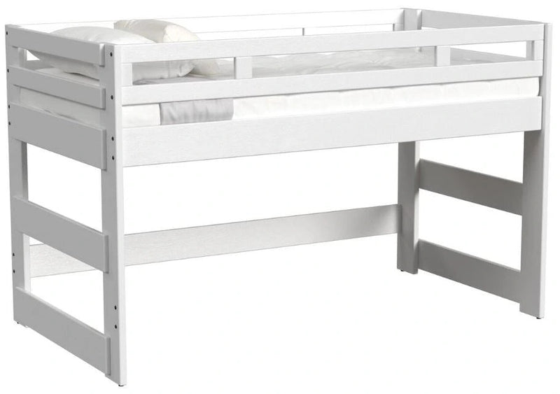 Elements International Cali Kids Twin Junior Loft Bed in White
