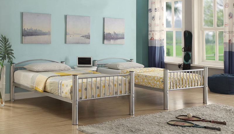 Cayelynn Silver Bunk Bed (Twin/Twin)
