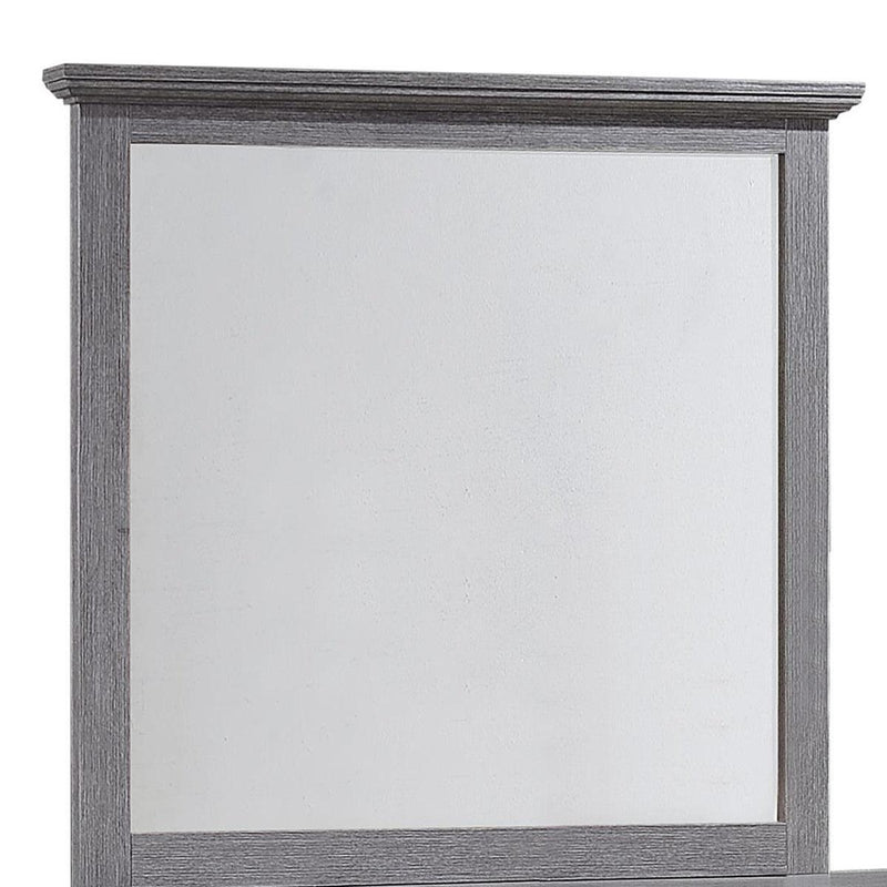 Crown Mark Sarter Mirror in Weathered Gray B4760-11
