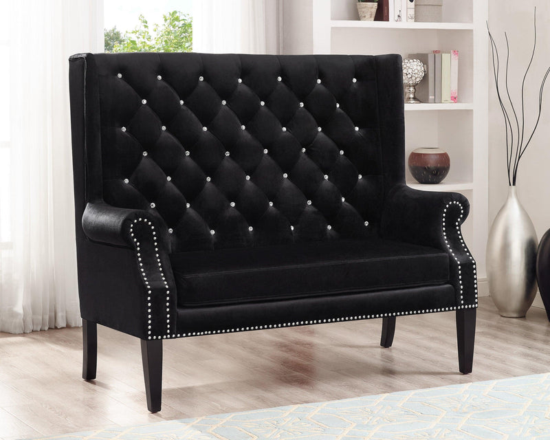 ODINA LOVESEAT CHAIR BLACK