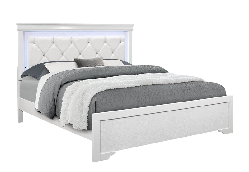 Pompei Metallic Queen Bed