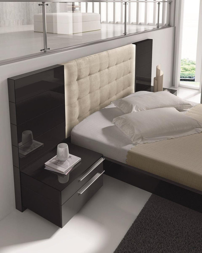 J&M Furniture Santana Left Facing Nightstand in Black