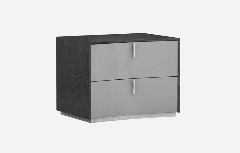 J&M Furniture Vera Nightstand in Grey