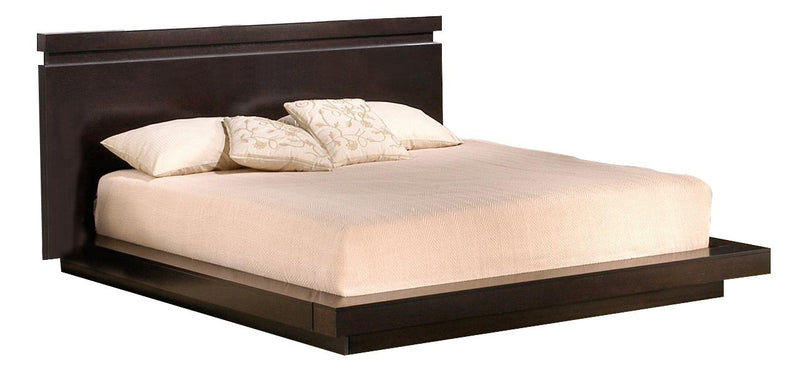 J&M Knotch Queen Panel Bed in Expresso