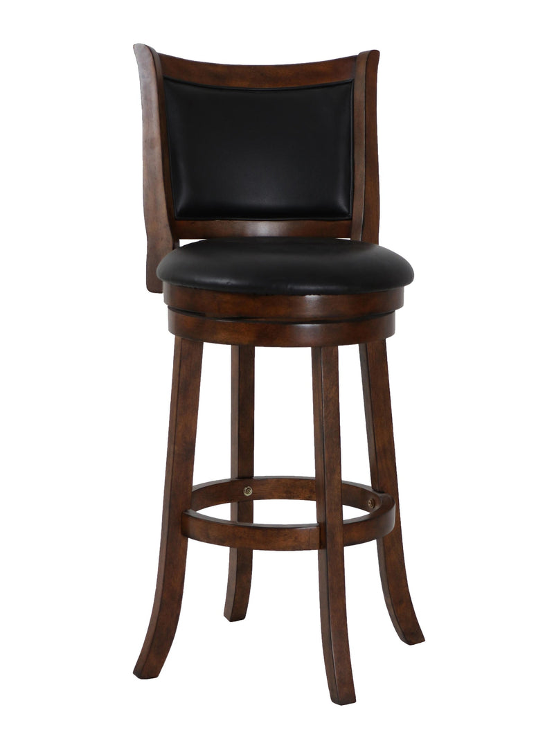 BRISTOL 29" BAR STOOL-DK BROWN W/PU SEAT