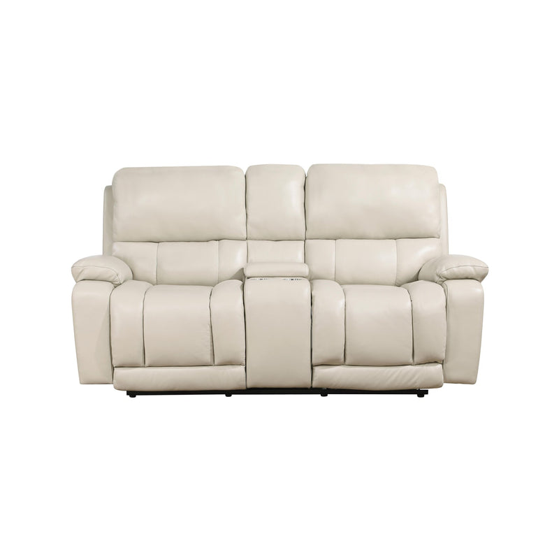 CICERO CONSOLE LOVESEAT W/ PWR FR & HR-CREAM