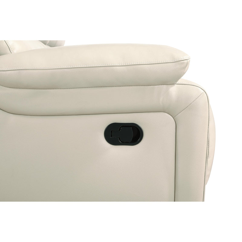 CICERO RECLINING CONSOLE LOVESEAT-CREAM