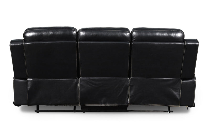 VEGA DUAL RECLINER SOFA - PREMIER BLACK