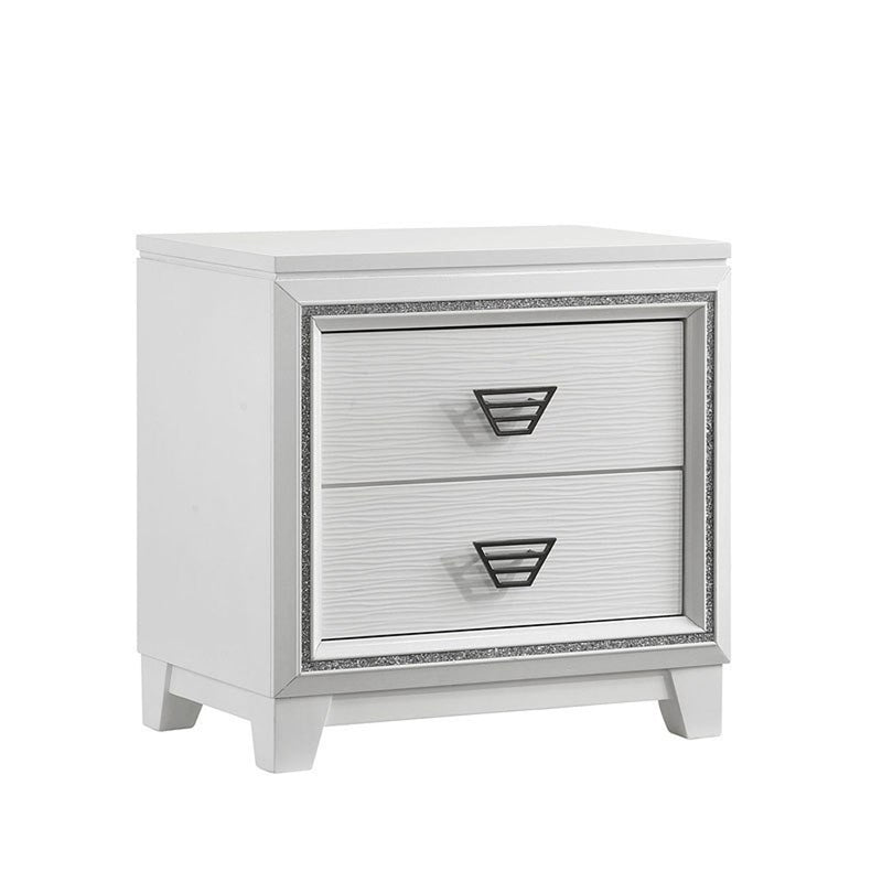 Elements International Moondance Nightstand in White