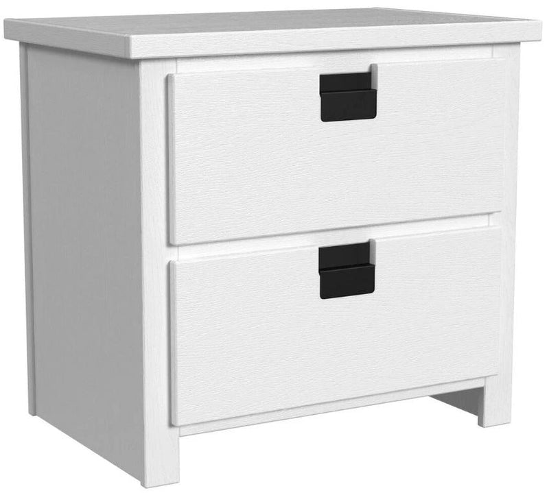 Elements International Cali Kids Nightstand in White