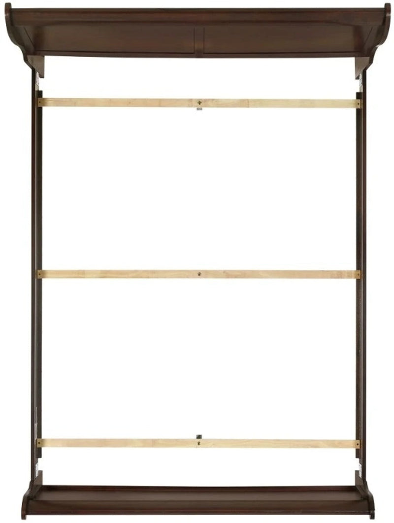 Elements International Louis Philippe Full Panel Bed in Cherry