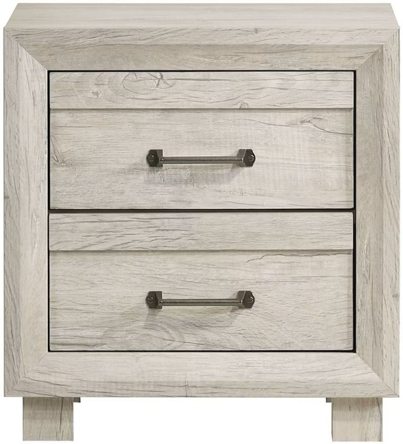 Elements International Fort Worth Nightstand in White