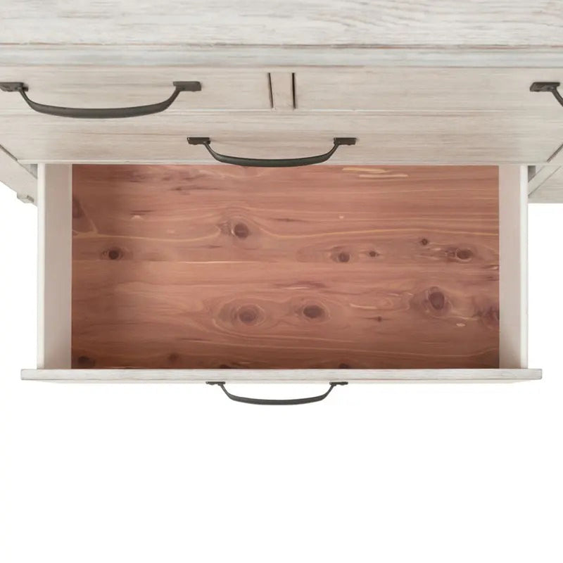 Elements International Scott Nightstand in White