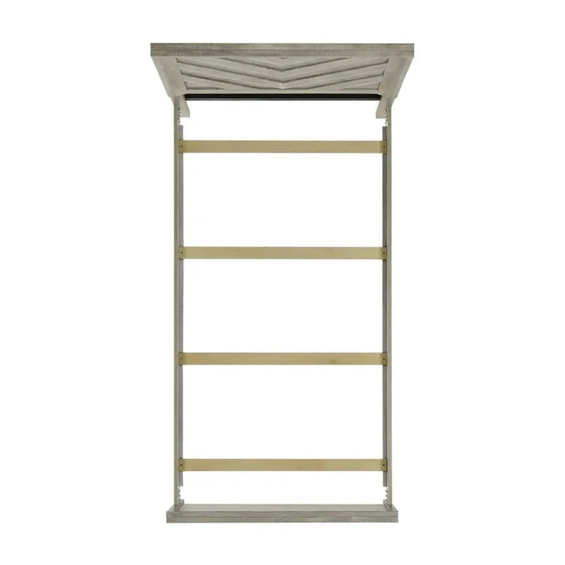 Elements International Ellen Twin Panel Bed in White EL700TB