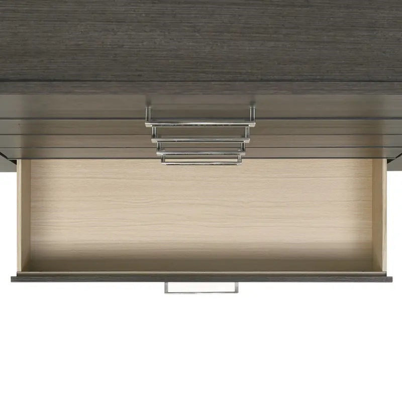 Elements International Sasha Nightstand in Charcoal