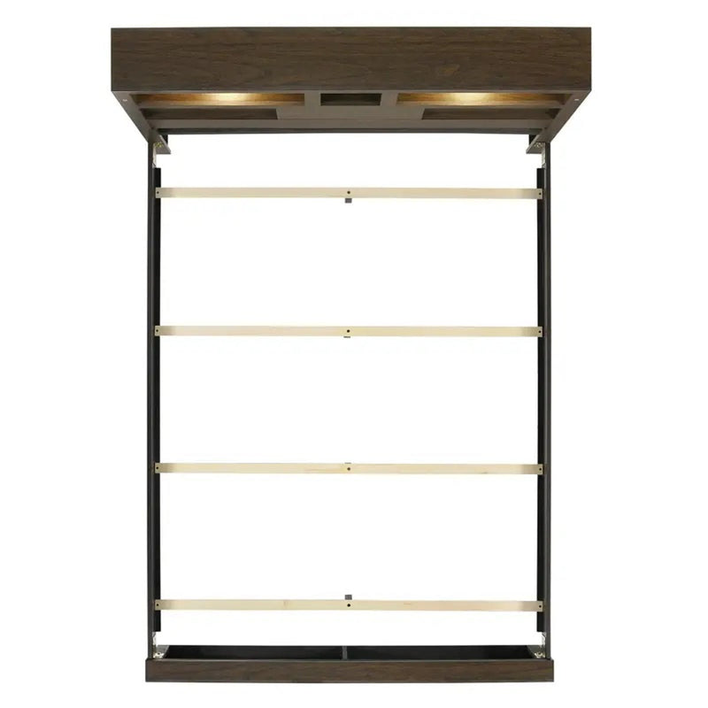 Elements International Hendricks King Music Bed in Brown Grey