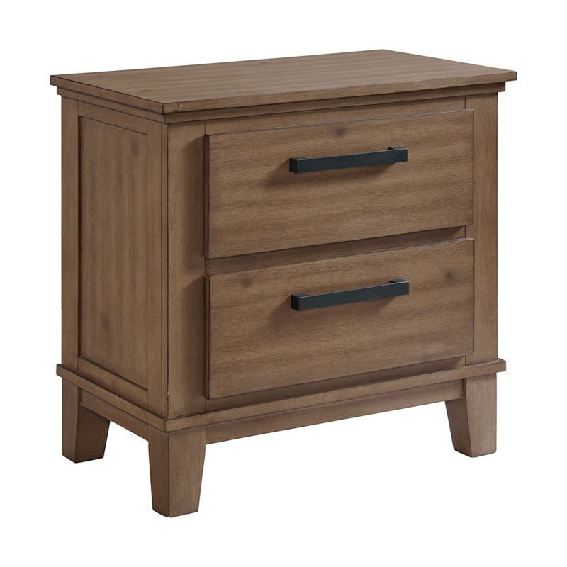 Elements International Jolene Nightstand in Grey