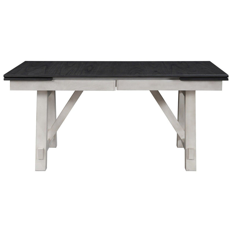 Crown Mark Maribelle Rectangular Dining Table in Chalk/Grey