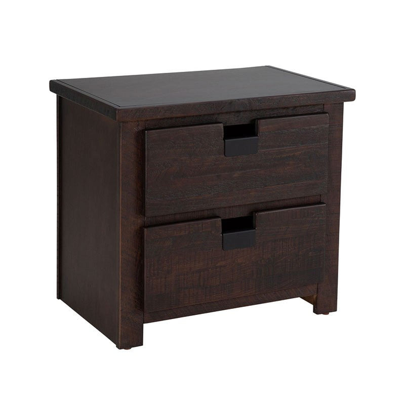 Elements International Vista Nightstand in Brown