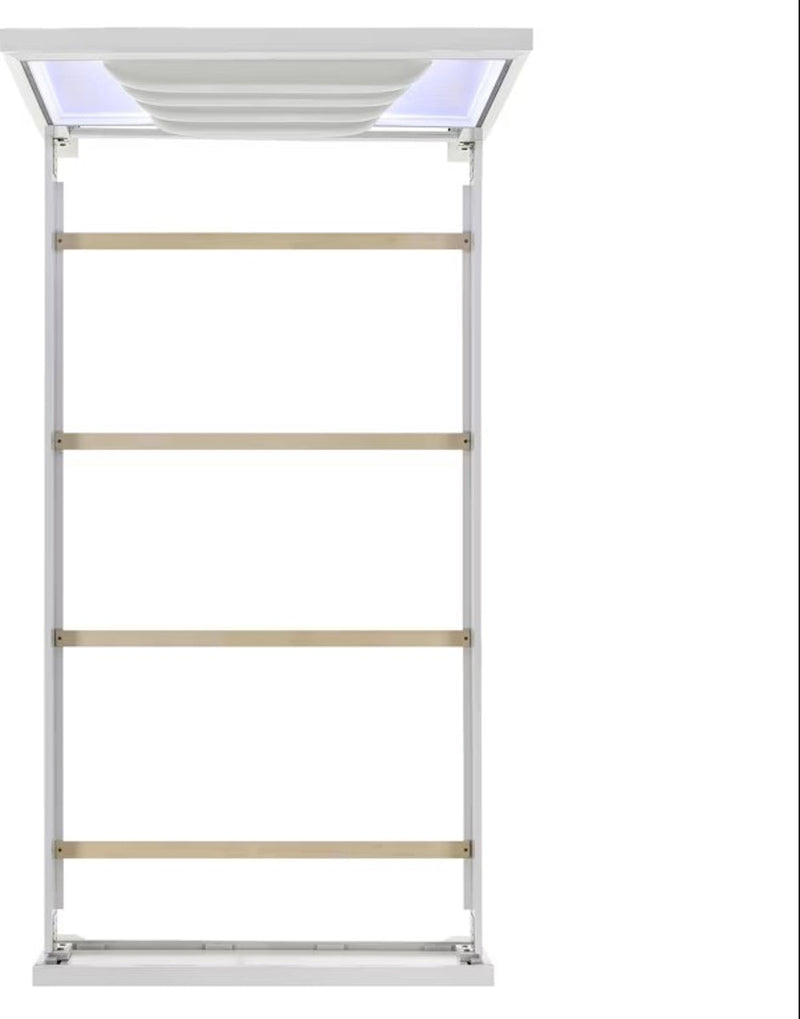 Elements International Moondance Twin Panel Bed in White