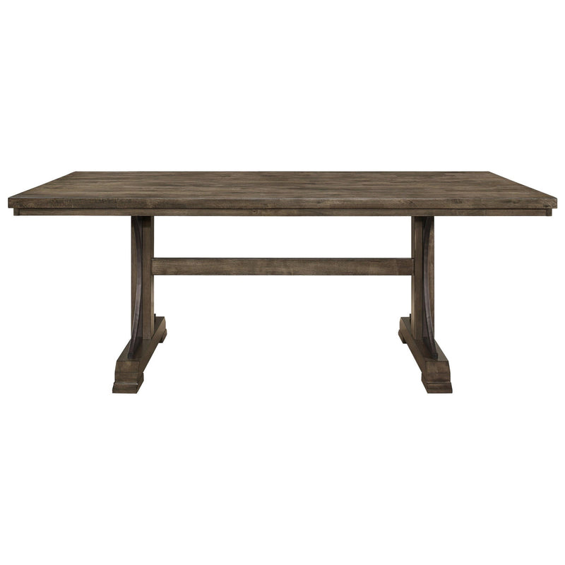 Crown Mark Quincy Rectangular Dining Table in Light Brown