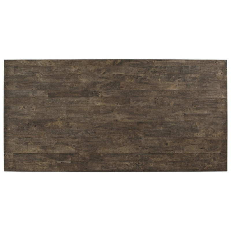 Crown Mark Quincy Rectangular Dining Table in Light Brown