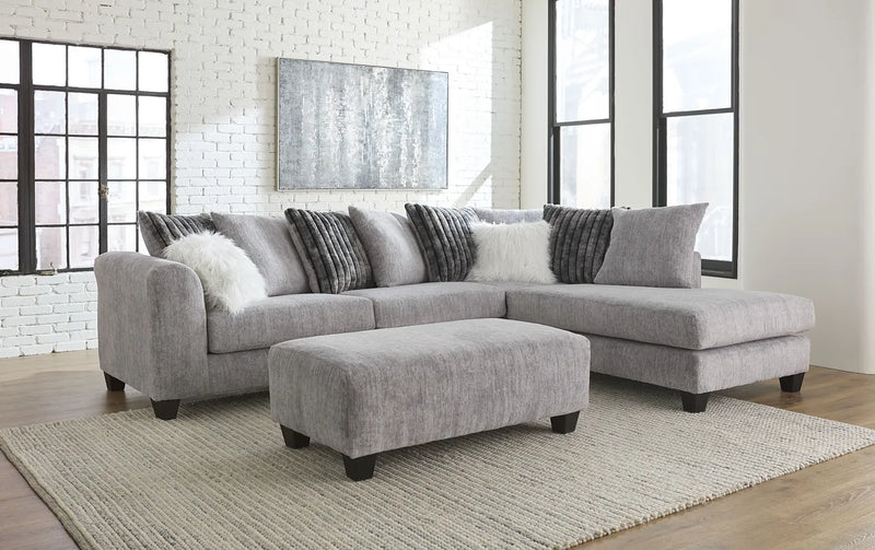 1850 2 PC Sectional in Galactic Gray