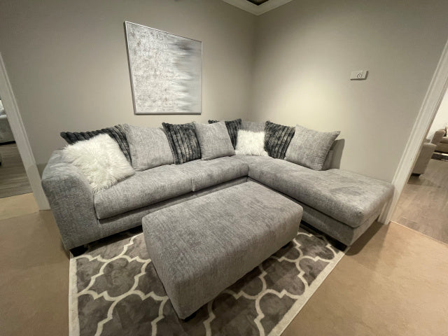 1850 2 PC Sectional in Galactic Gray