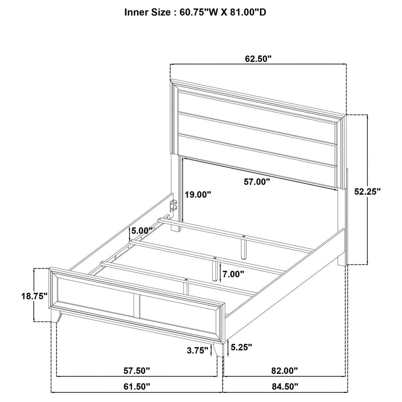 Welsley Eastern King & Queen Bed
