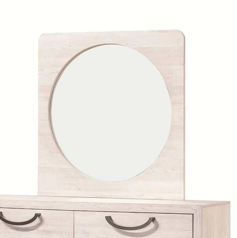 Crown Mark Furniture Veda Dresser Mirror in Beige