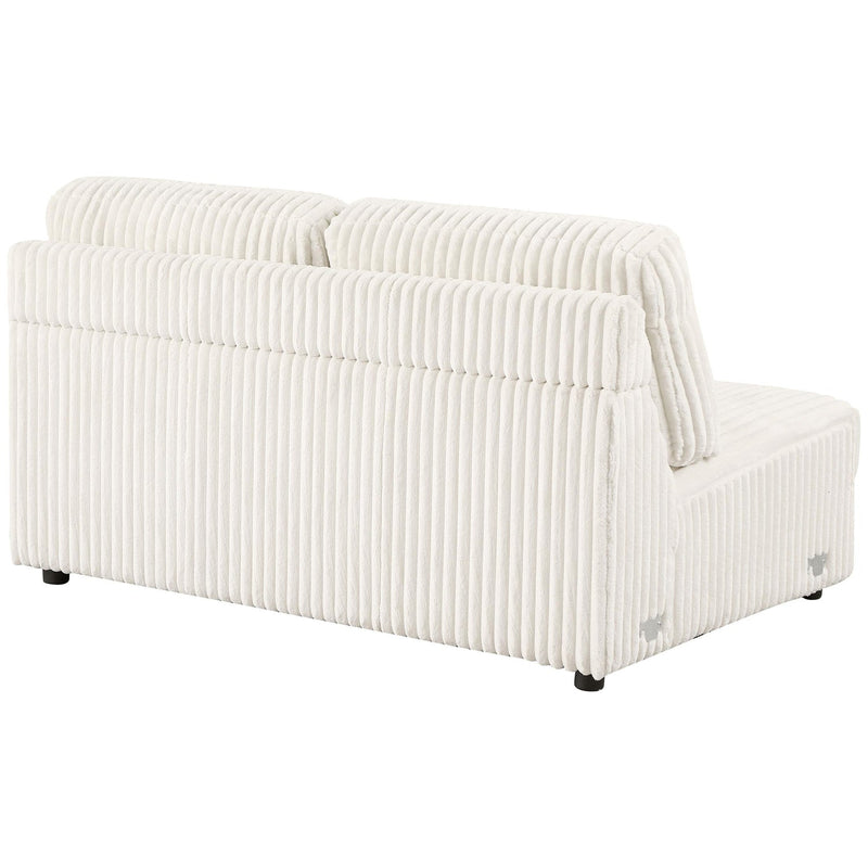 Emberson Upholstered Armless Loveseat Ivory
