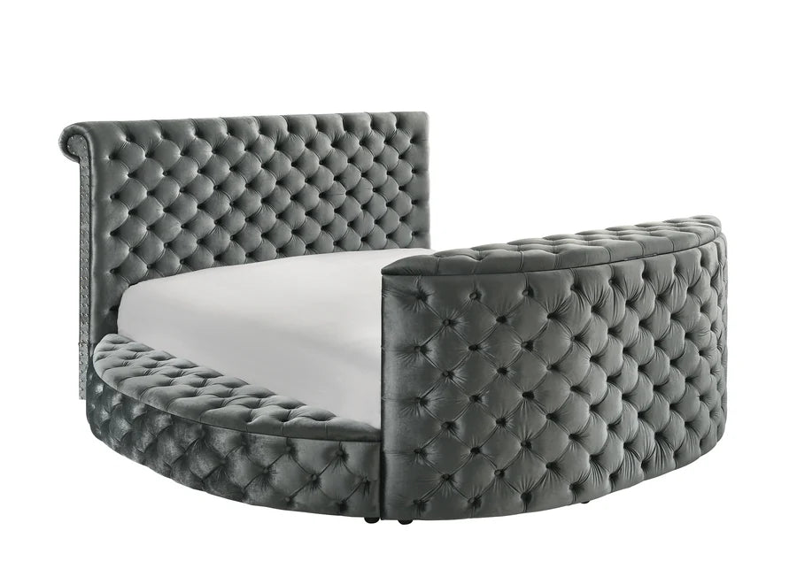 Voltare  Upholstered Fireplace Bed with TV Lift