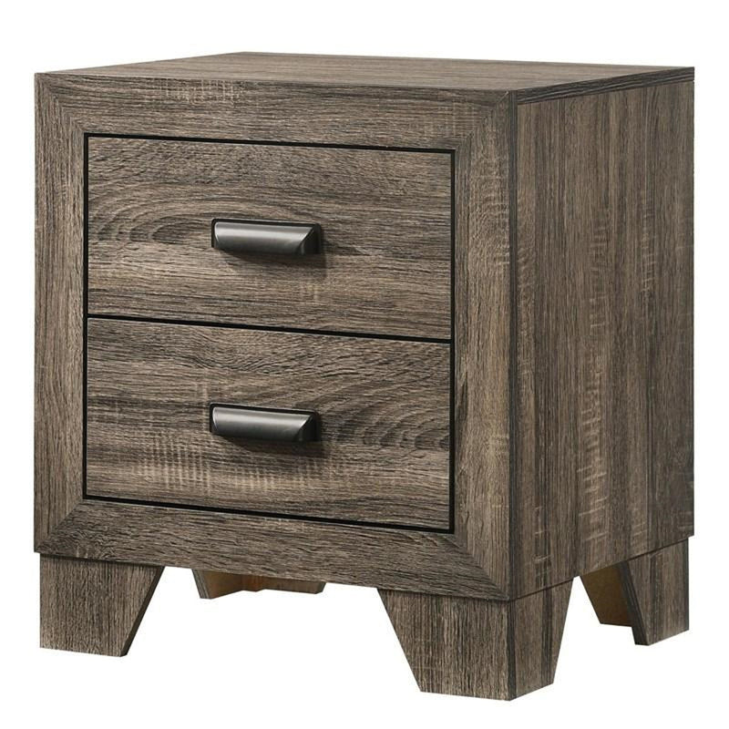 Crown Mark Millie Nightstand in Grey