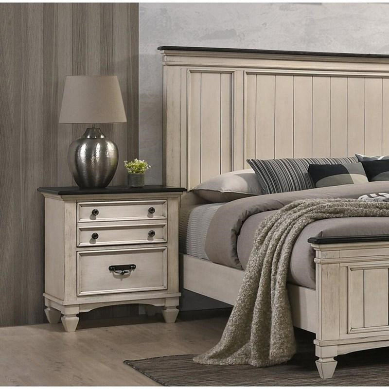 Crown Mark Sawyer Nightstand in Two-Toned B9100-2