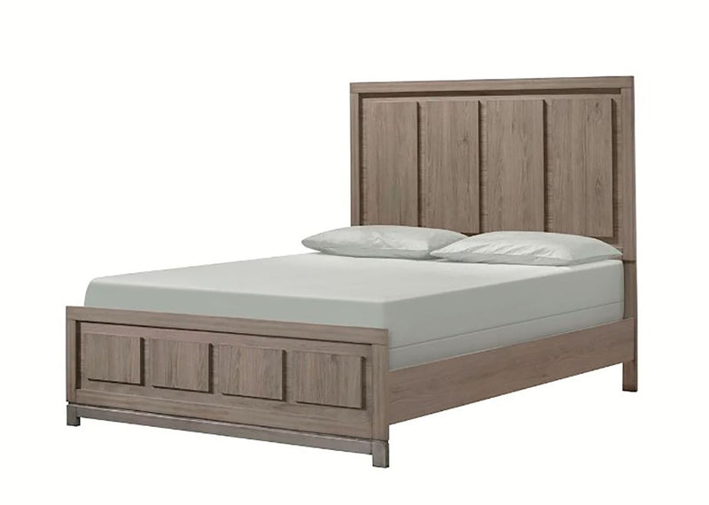 Crown Mark Furniture River Queen Panel Bed in Brown B3150-Q