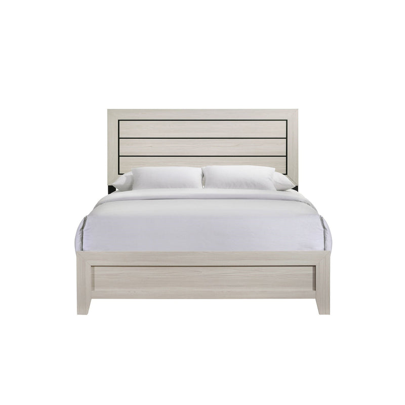Elements International Makayla Queen Panel Bed in Natural