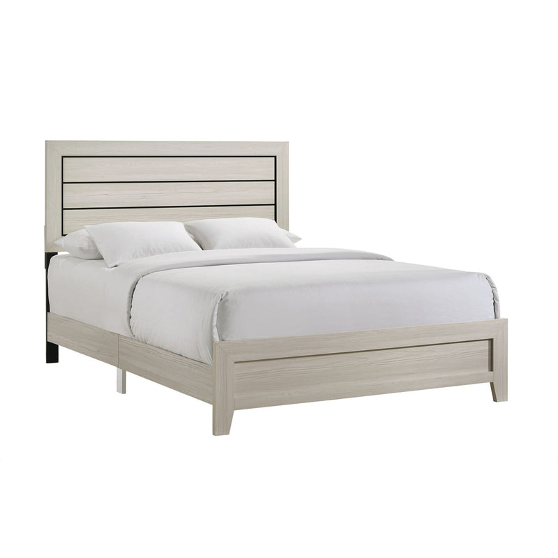 Elements International Makayla Queen Panel Bed in Natural