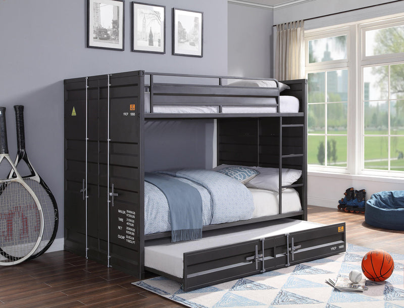 Cargo Gunmetal Bunk Bed (Full/Full)