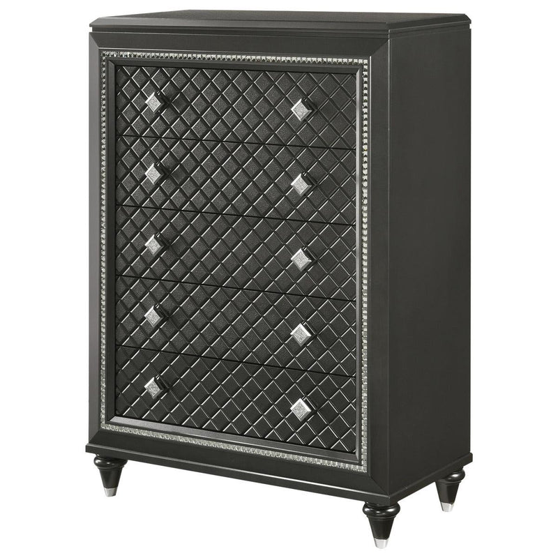 Crown Mark Giovani Chest in Dark Silver B7900-4