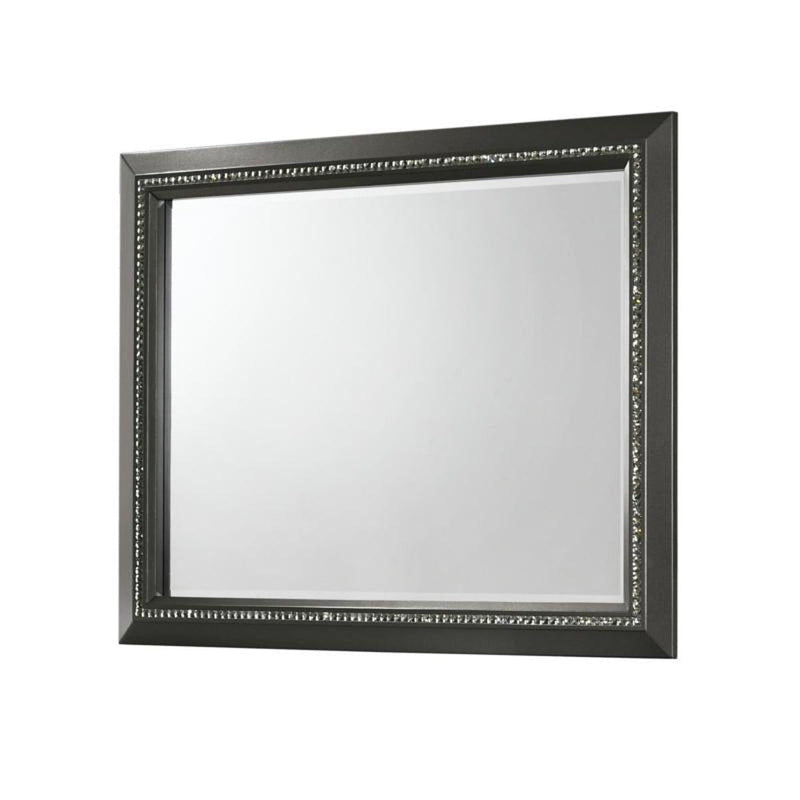 Crown Mark Giovani Mirror in Dark Silver B7900-11