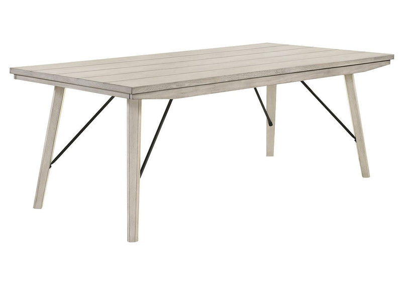 Crown Mark White Sands Rectangular Dining Table in Cream 2132T-4079